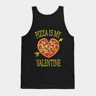 Pizza Heart Is My Valentine Funny Tee Boys Girls Kids Gift Tank Top